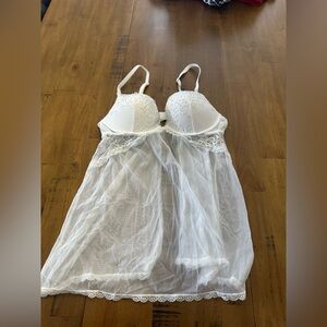 La SENZA White Lace Chemise